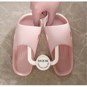 免打孔拖鞋挂钩多收纳多功能强力双面胶创意置物耐用利用上墙简易